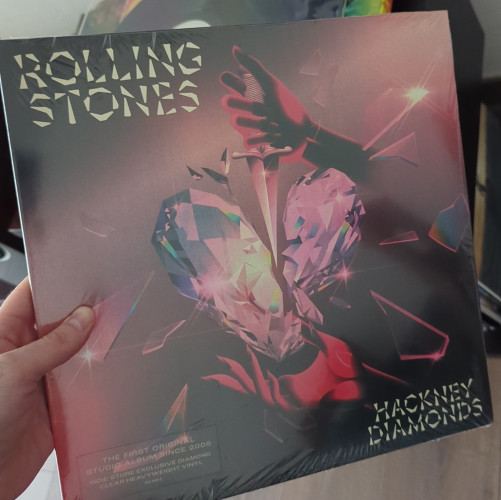Vinilo del último álbum de The Rolling Stones «Hackney Diamonds» sellado.