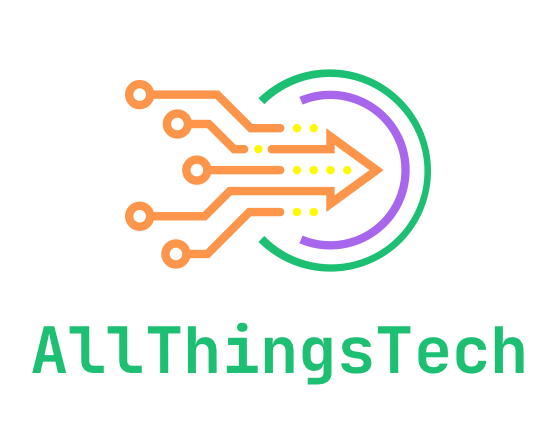 An image of the AllThingsTech Mastodon server logo. The logo has orange, yellow, purple and green colors.