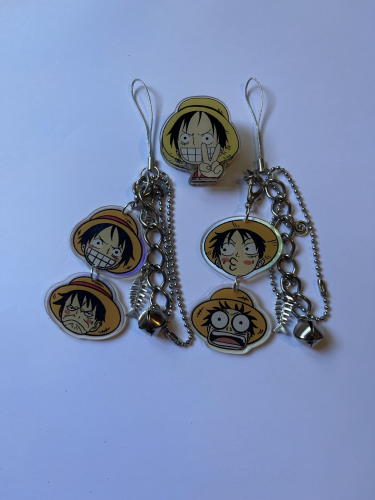 These are matched ONE PIECE keychains.