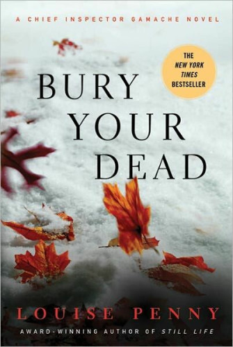 Book cover shows bright, brittle maple leaves falling onto snow. Title and author name are in serif lettering.