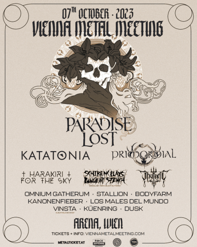 Poster of the Vienna Metal Meeting taking place on October 7h.