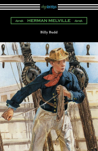 Cover of Billy Budd, with a young sailor in a blue shirt and a hat.