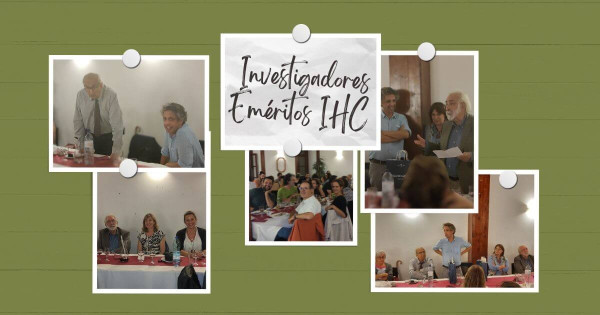 Collage of various photographs from the dinner where the IHC's Emeritus Researchers were honoured.