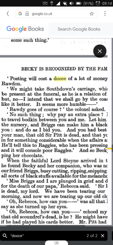 Screenshot of a page from “Vanity Fair”, with the word “dooce” highlighted in yellow.